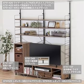 ニトリ　Nクリック　ディープ　ワイド　3段ボックス　組み立て品 Nクリック 簡単組立て カラーボックス ディープ ワイド3段